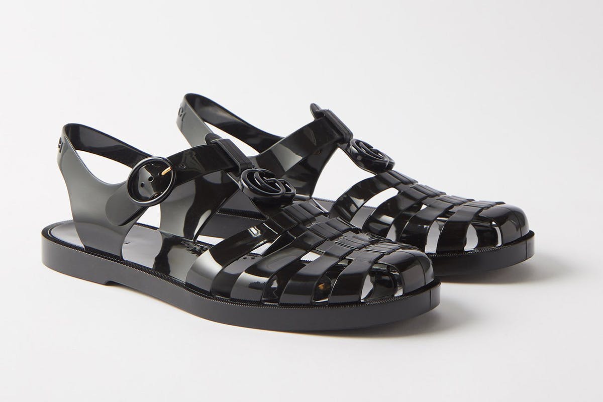 designer jelly sandals